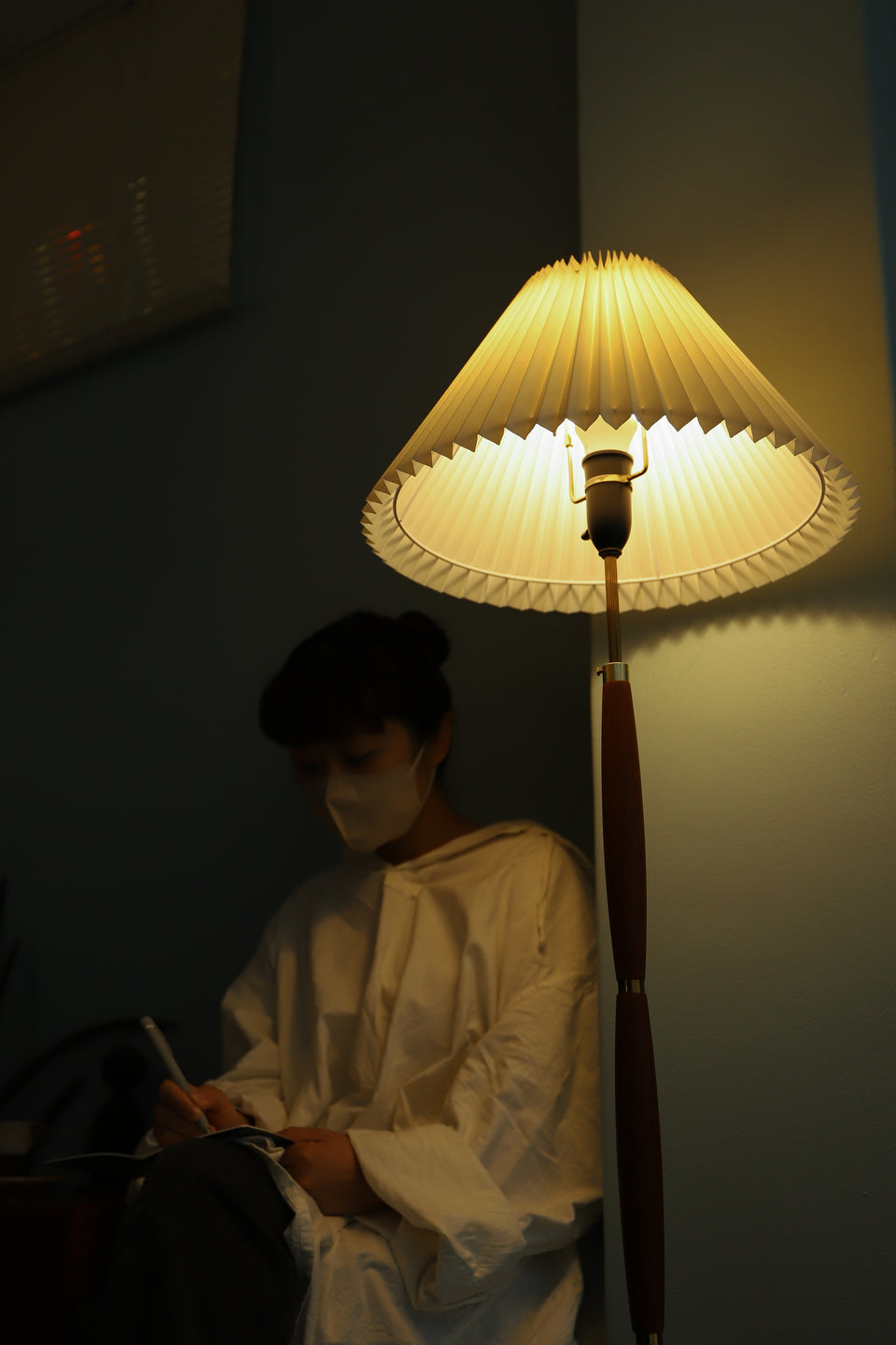 Danish Vintage Floor Stand Light Teakwood/デンマークヴィンテージ フロアスタンドライト 間接照明 チーク材 北欧インテリア