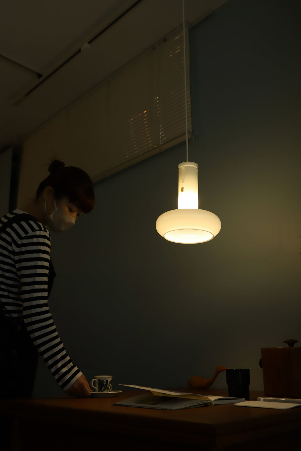 Danish Vintage Holmegaard Pendant Light Blues/デンマークヴィンテージ ペンダントライト ブルース 北欧ヴィンテージ