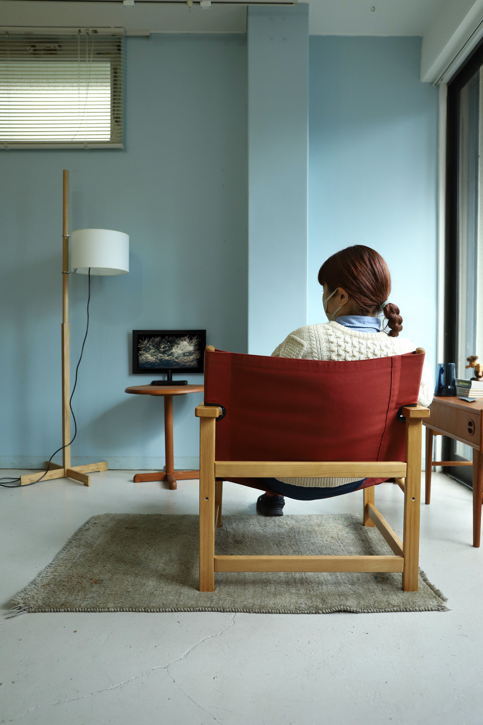 Danish Vintage Hyllinge Møbler Canvas Arm Chair/デンマークヴィンテージ アームチェア ラウンジチェア 北欧家具