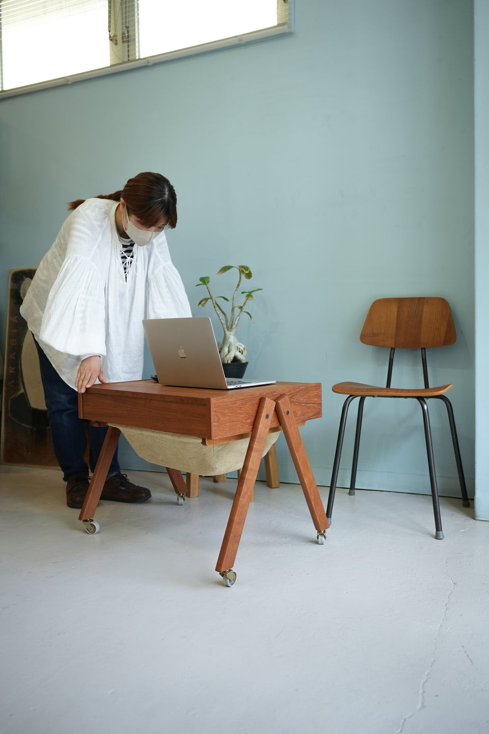 Danish Vintage Sewing Wagon Table/デンマークヴィンテージ ソーイングワゴン サイドテーブル 北欧家具