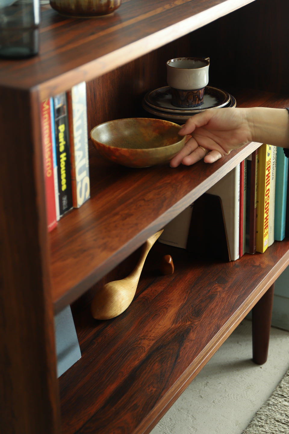 Danish Vintage Small Bookcase Rosewood/デンマークヴィンテージ スモールブックケース ローズウッド 本棚 北欧家具