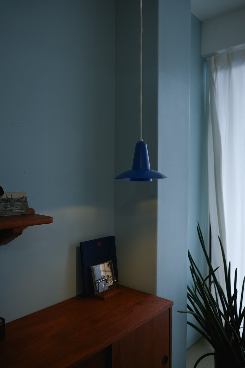 Danish Vintage Small Blue Pendant Light/デンマークヴィンテージ ペンダントライト