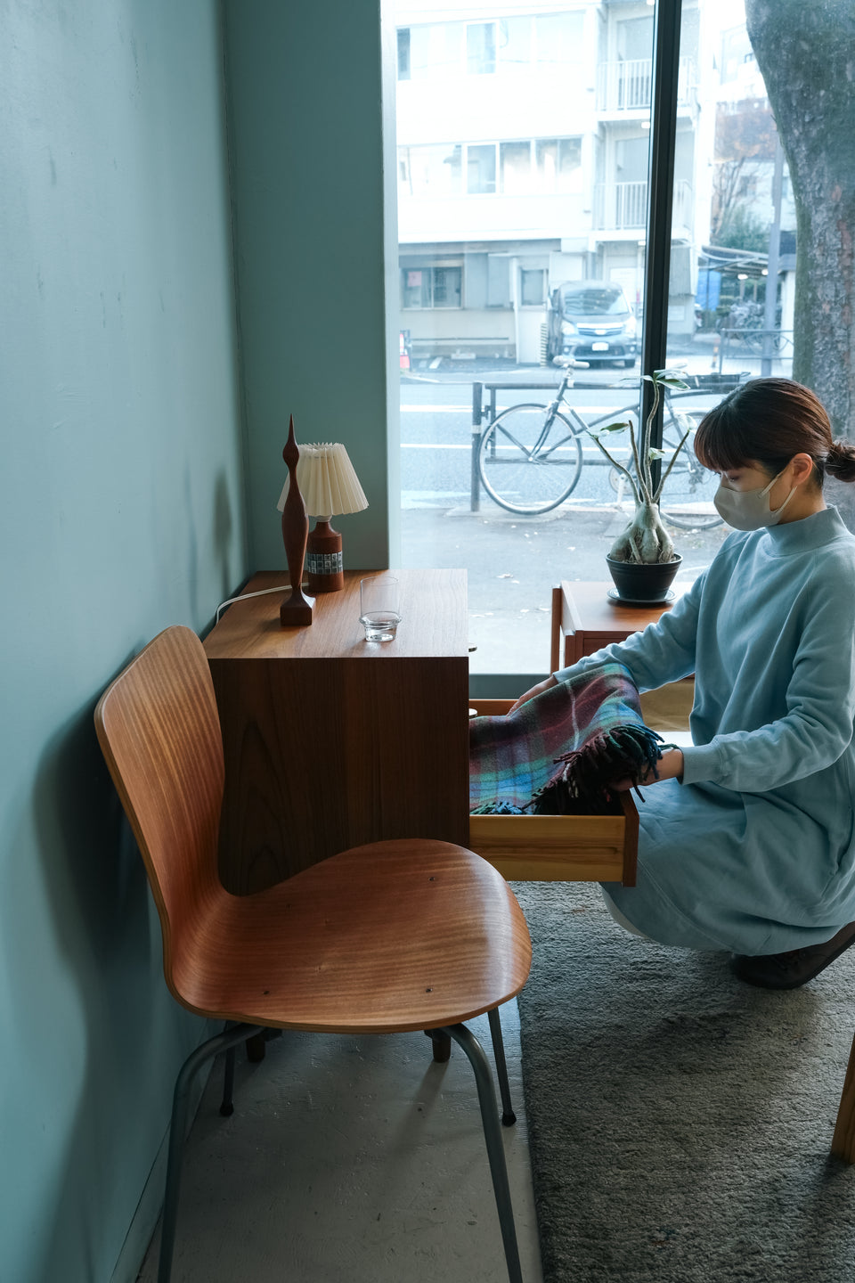 Danish Vintage Teak Bed Side Small Chest/デンマークヴィンテージ ベッドサイドスモールチェスト チーク材 北欧家具