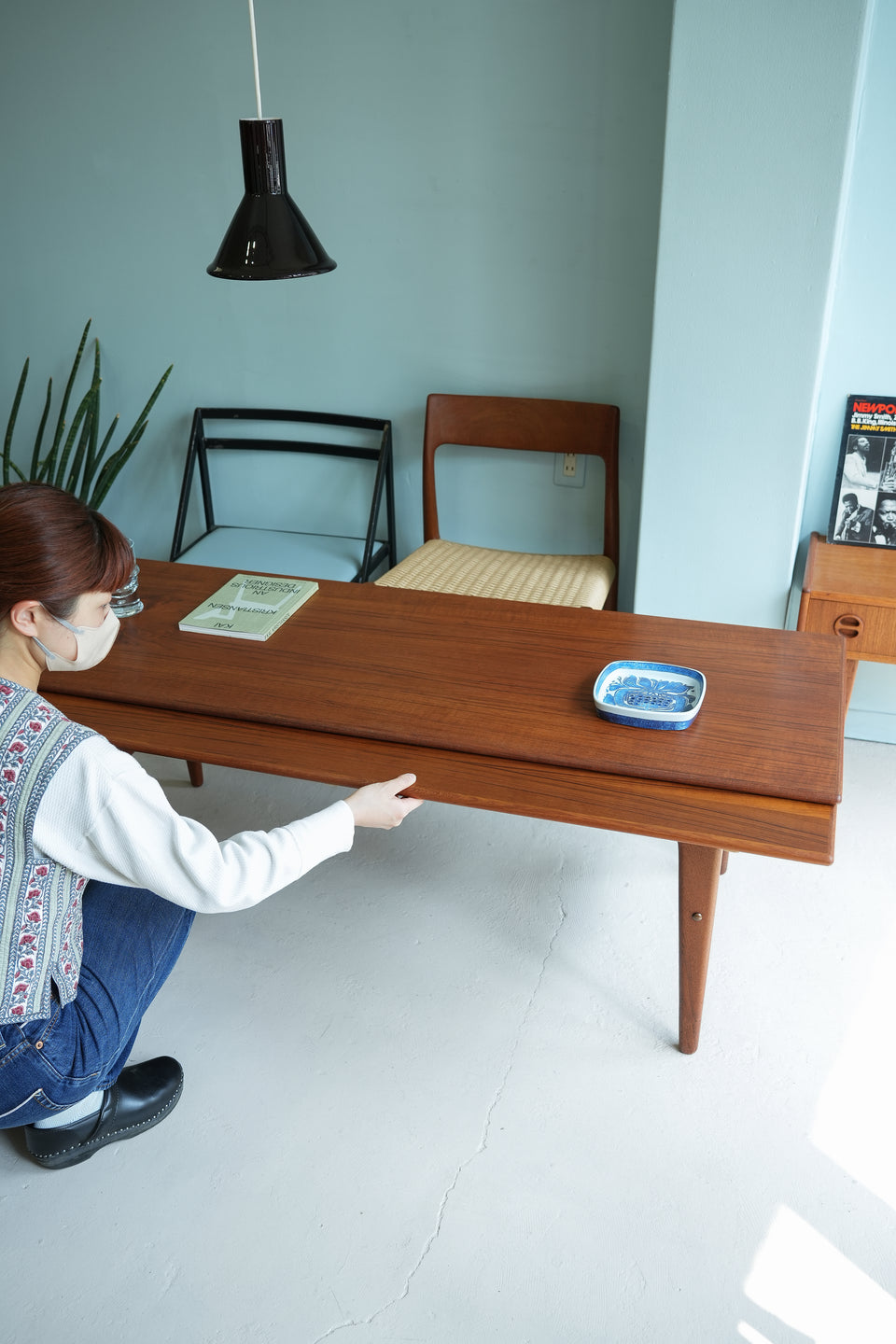 Elevator Extension Table Trioh Møbler Danish Vintage/デンマークヴィンテージ トリオモブラー エレベーター エクステンションテーブル 北欧家具