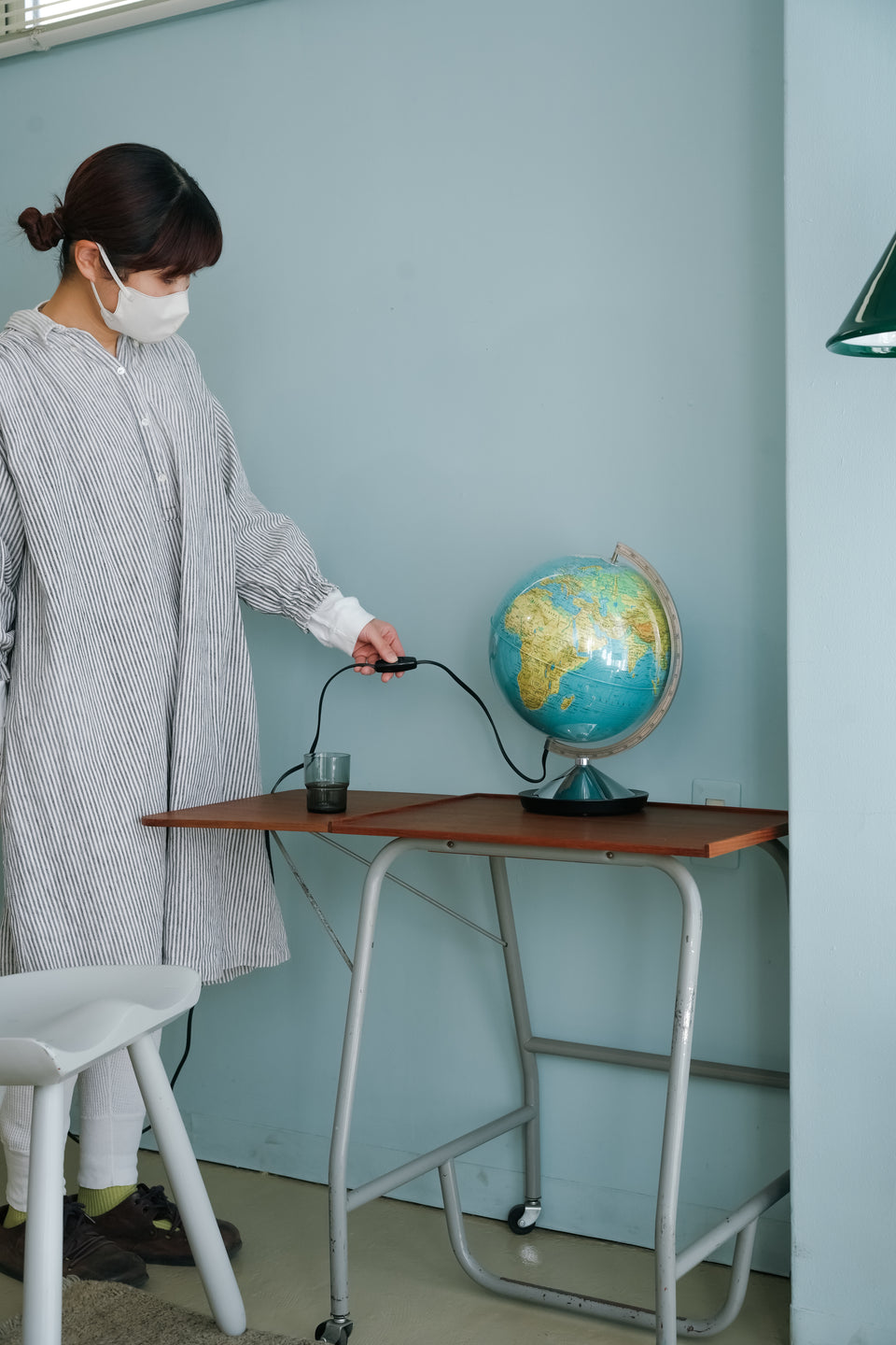Esselte Combi Globen Globe Lamp/ヴィンテージ 地球儀ランプ デンマーク語