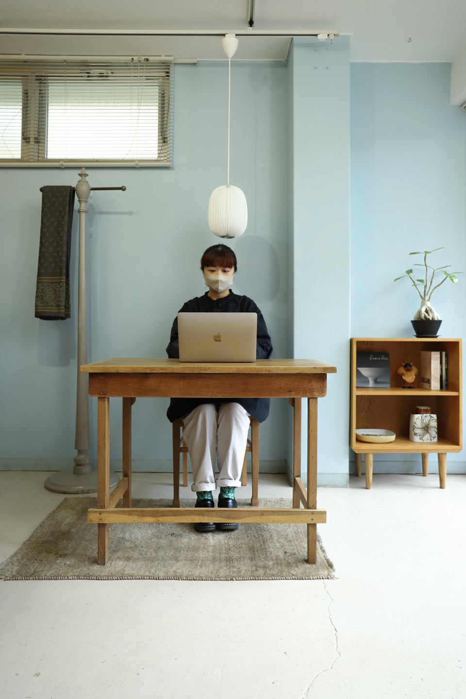 Euro Vintage Desk Oakwood/ヨーロッパヴィンテージ デスク 机 オーク材 シャビーシック