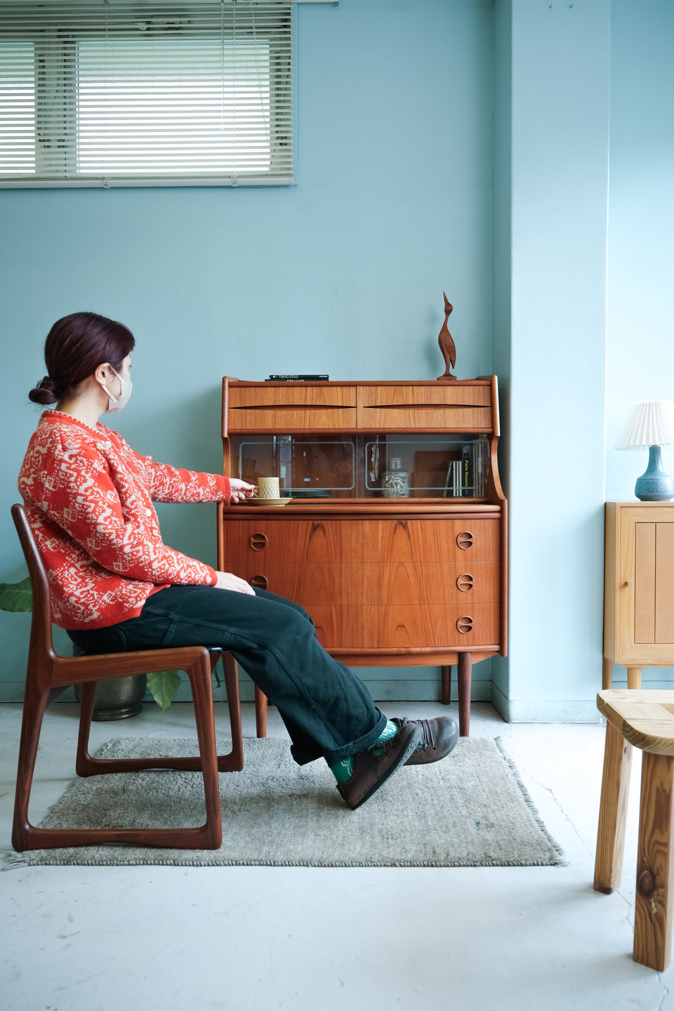 Gunnar Falsig Mobelfabrik Writing Bureau Danish Vintage/デンマークヴィンテージ ライティングビューロー 北欧家具