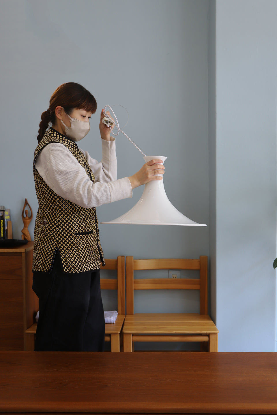Holmegaard Pendant Light Mandarin XL size/デンマークヴィンテージ ホルムガード ペンダントライト マンダリン 照明 北欧インテリア