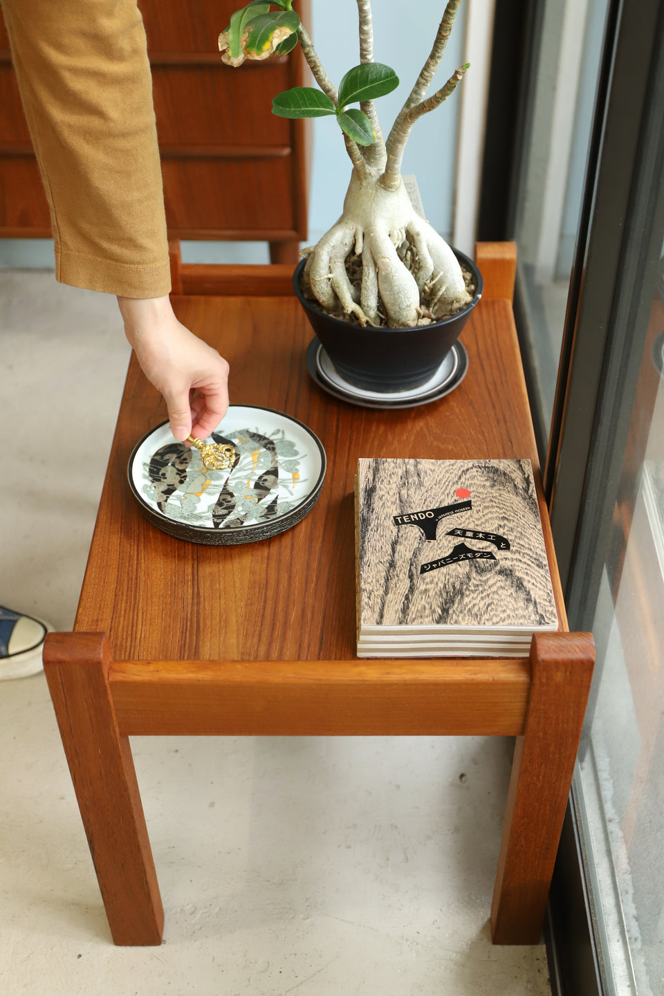 Danish Vintage Side Low Table/デンマークヴィンテージ サイドローテーブル チーク材 北欧家具