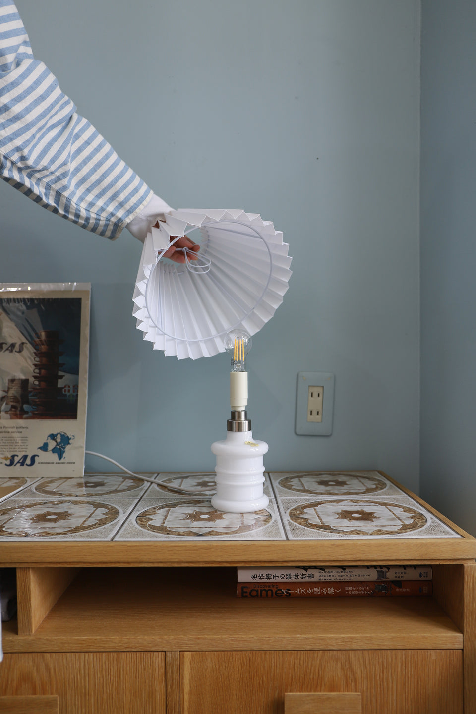 Danish Vintage Holmegaard Table Lamp Apoteker Small/ホルムガード テーブルランプ シセ・ヴェアナー スモールサイズ 間接照明 デンマークヴィンテージ