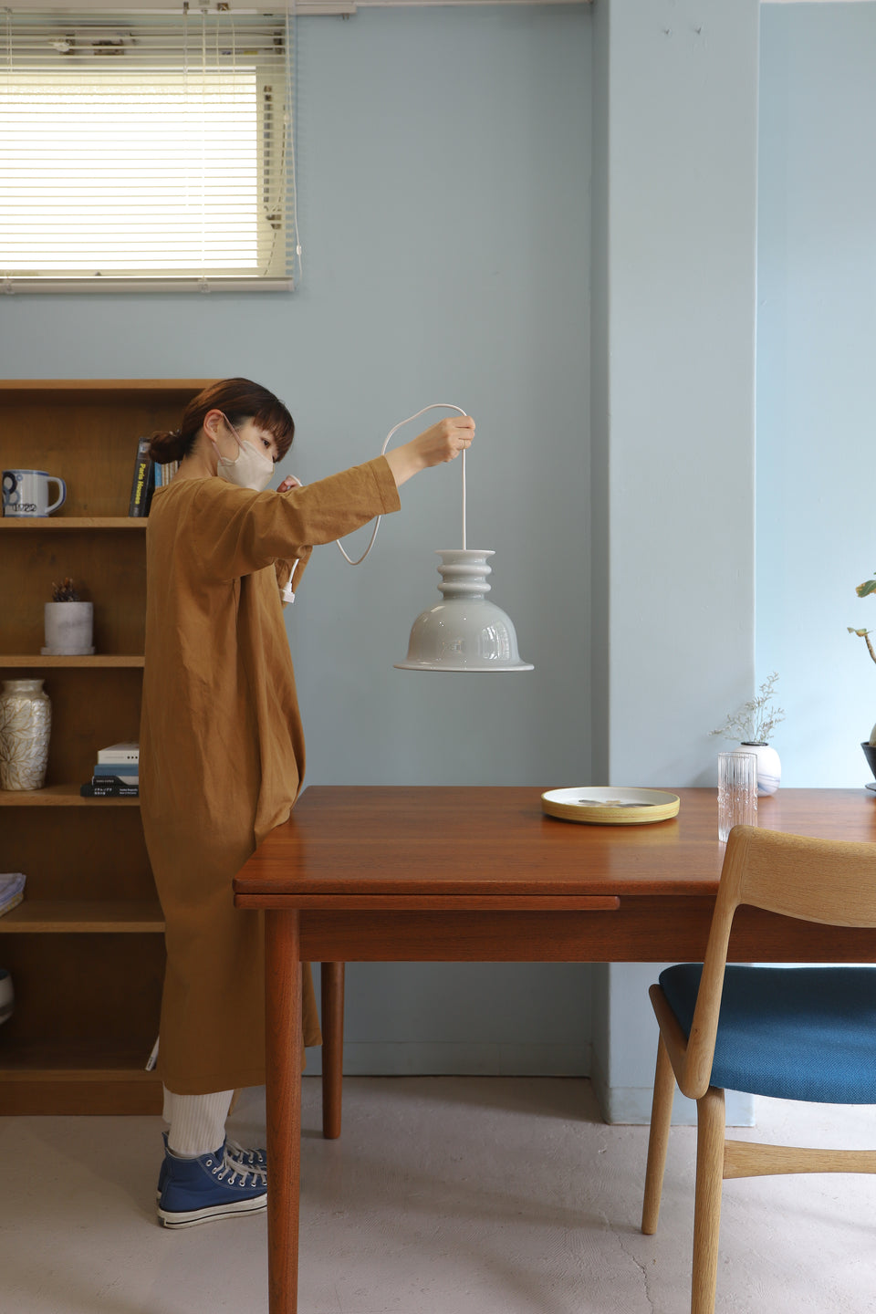 Holmegaard Pendant Light Kro Gray Danish Vintage/デンマークヴィンテージ ホルムガード ペンダントライト シセ・ヴェアナー 照明 北欧インテリア