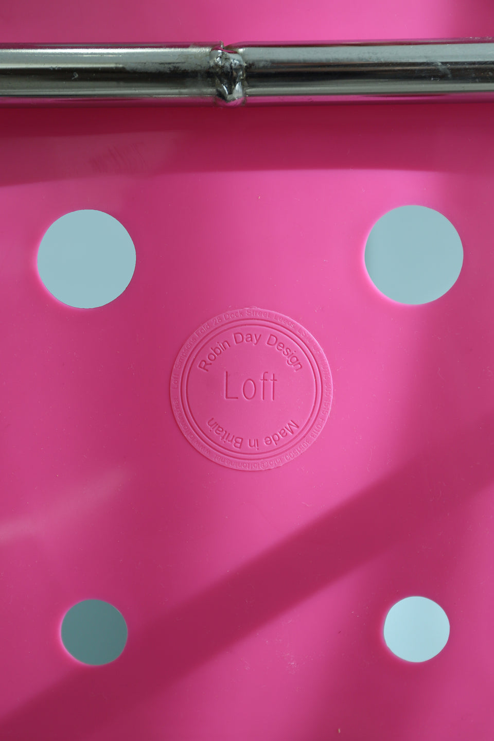 Polo Chair Robin Day Sled Base Pink/ロビン・デイ ポロチェア スタッキング ピンク イギリスデザイン