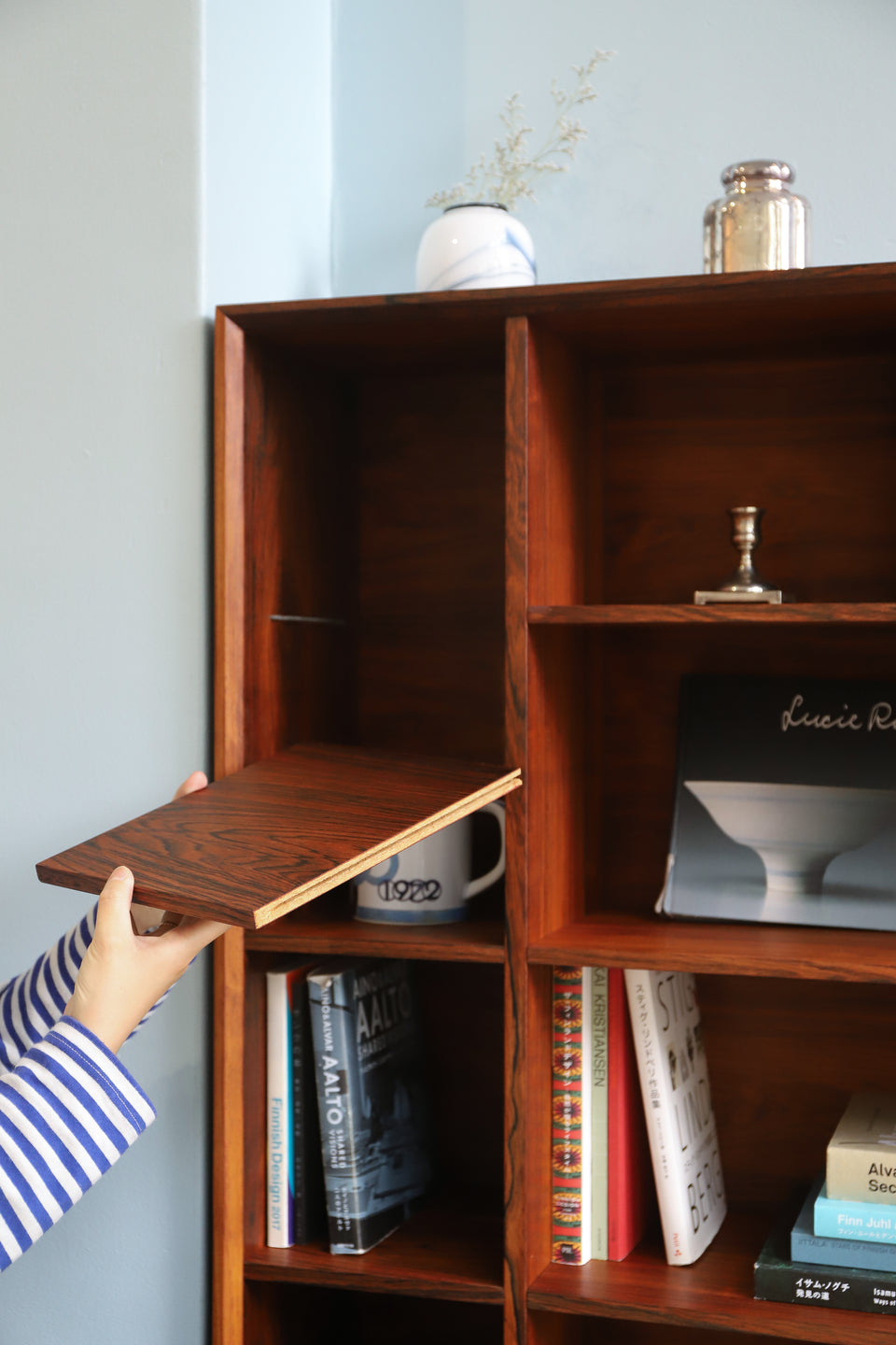 Bornholms Møbelfabrik Rosewood Bookcase Danish Vintage/デンマークヴィンテージ ブックケース ローズウッド 収納 北欧家具