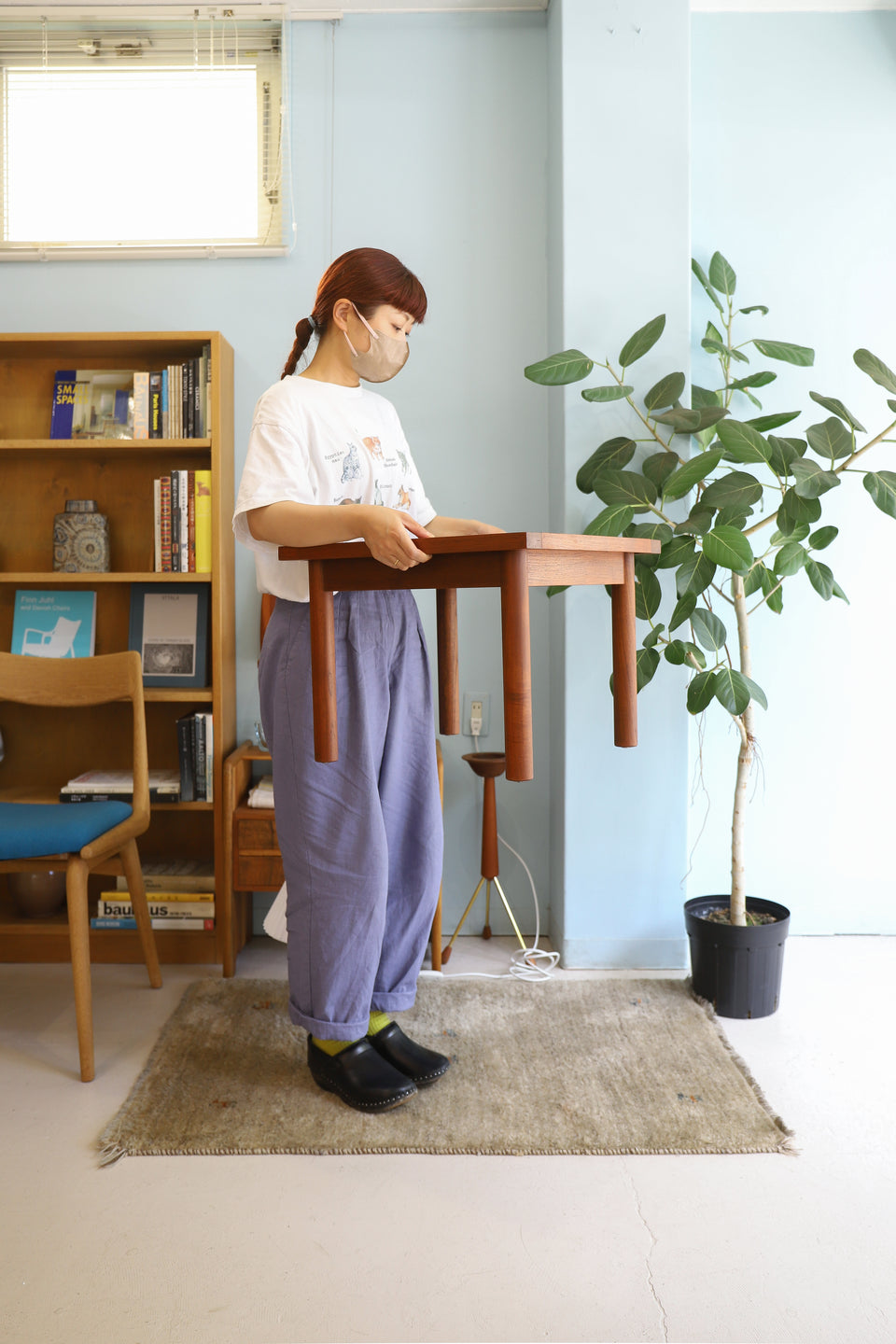 Vintage Square Side Table Teakwood/ヴィンテージ サイドテーブル チーク材 北欧デザイン