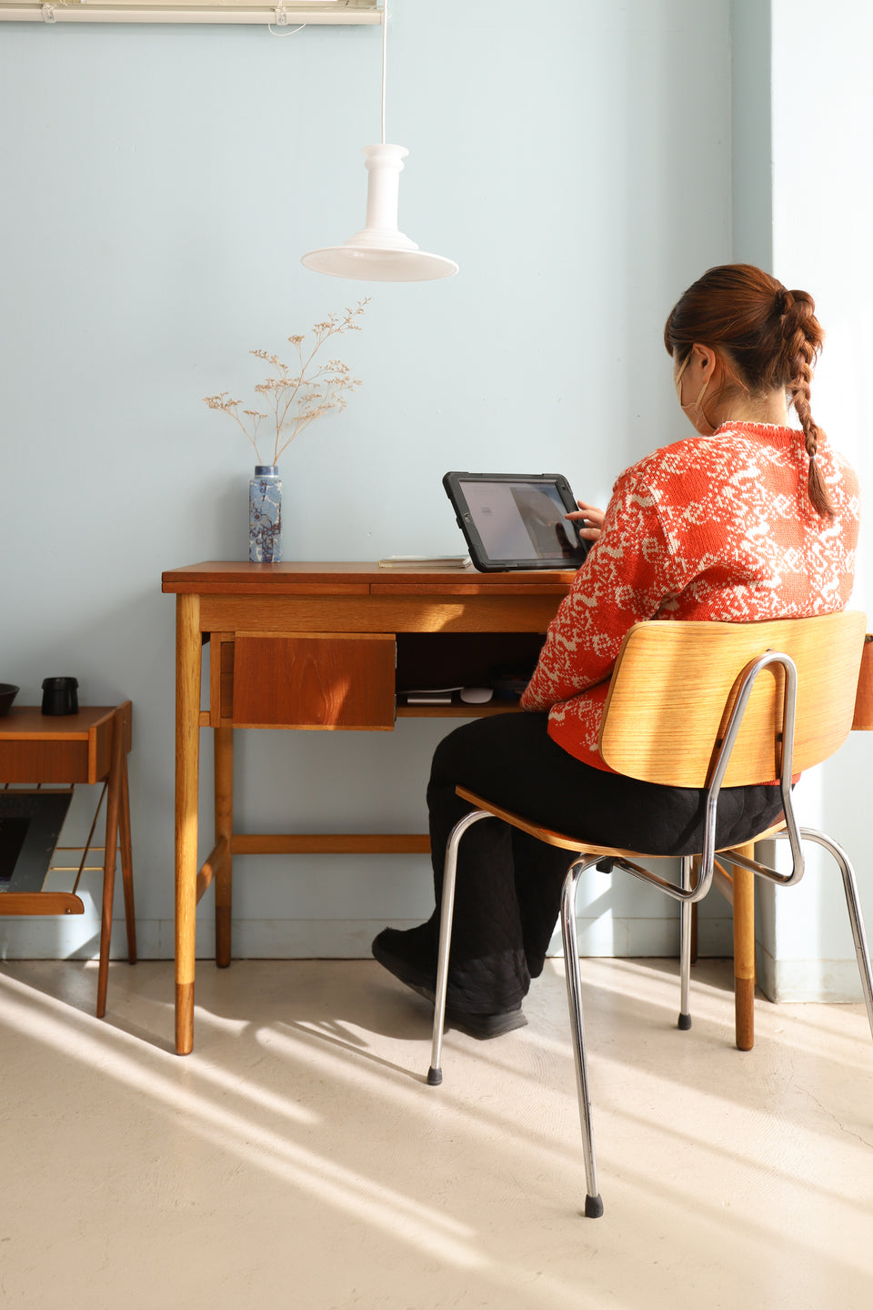 Danish Vintage Extension Desk/デンマークヴィンテージ エクステンションデスク 机 テーブル 北欧家具