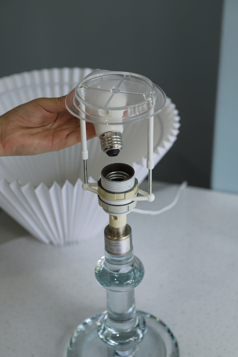 Holmegaard Sheraton Table Lamp Michael Bang/ホルムガード シェラトン テーブルランプ 間接照明 デンマークヴィンテージ