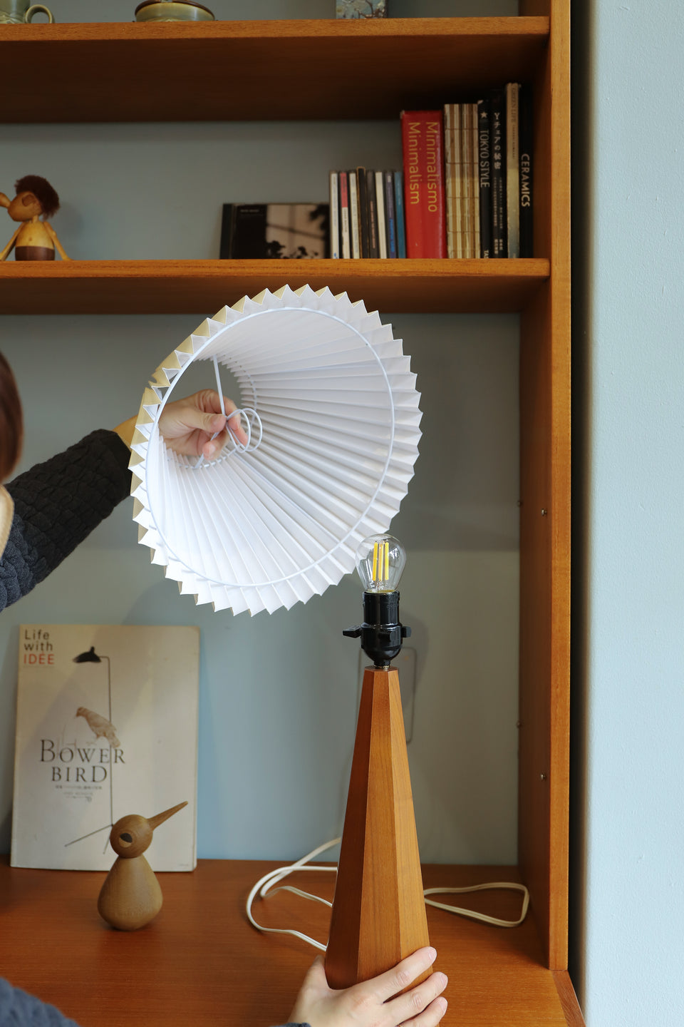 cosine Wooden Table Stand Lamp/コサイン 木製テーブルランプ 間接照明