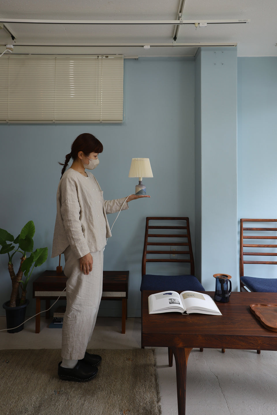 Danish Vintage Jette Hellerøe Table Lamp/デンマークヴィンテージ テーブルランプ イェテ・ヘレロエ 間接照明 北欧インテリア