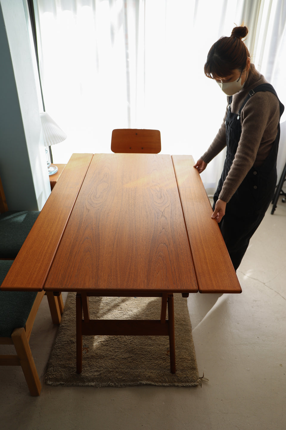 Elevator Extension Table Trioh Møbler Danish Vintage/デンマークヴィンテージ トリオモブラー エレベーター エクステンションテーブル 北欧家具
