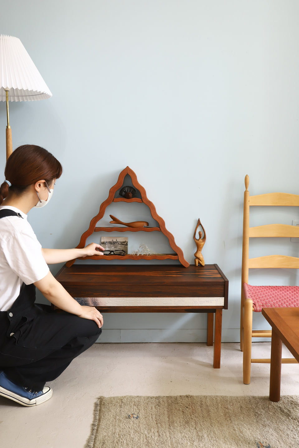 Danish Vintage Pyramid Shelf Amagerhylde/デンマークヴィンテージ ウォールシェルフ アマーシェルフ 北欧インテリア