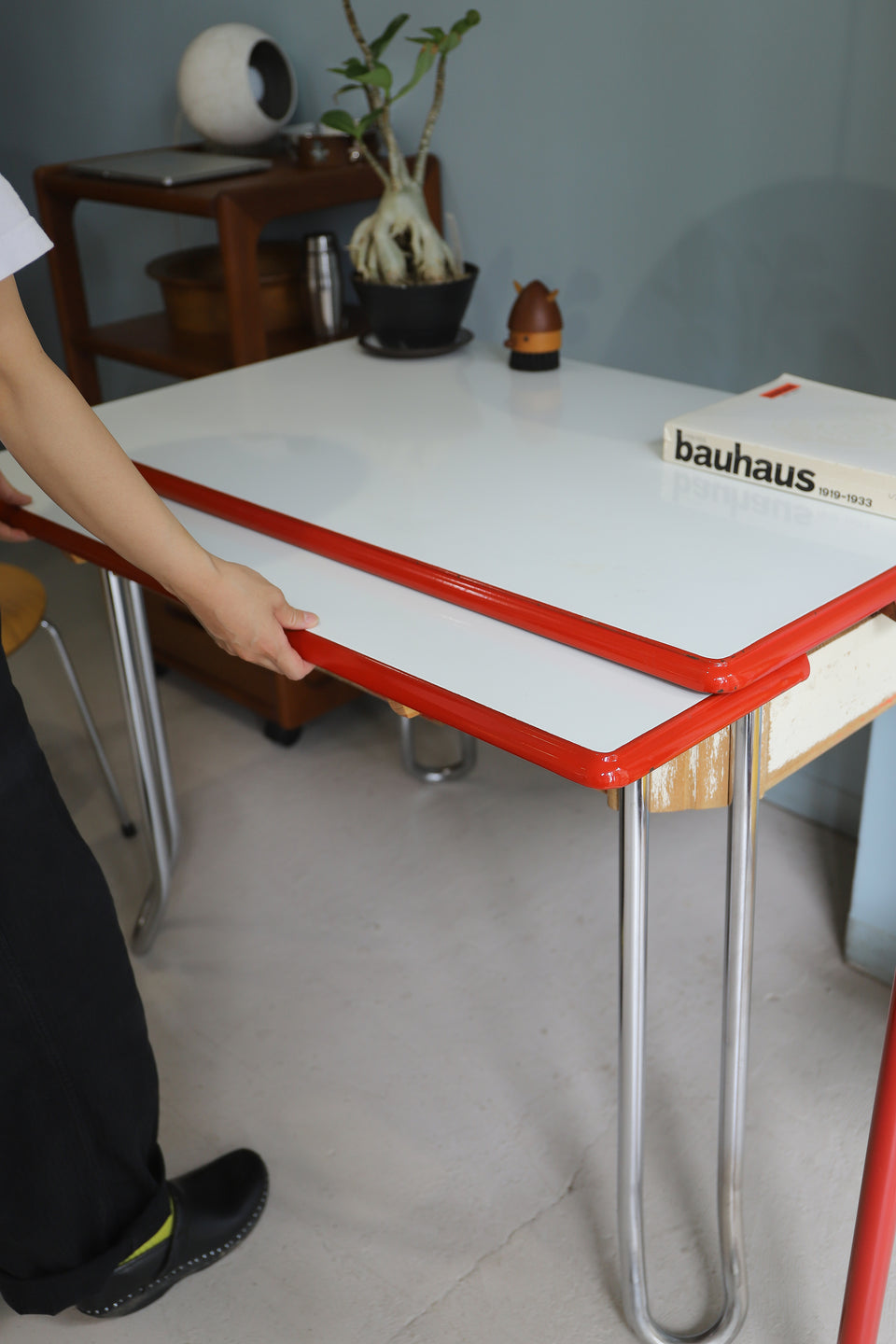 US Vintage Enamel Top Extension Kitchen Table/アメリカヴィンテージ エナメルトップ キッチンテーブル エクステンション