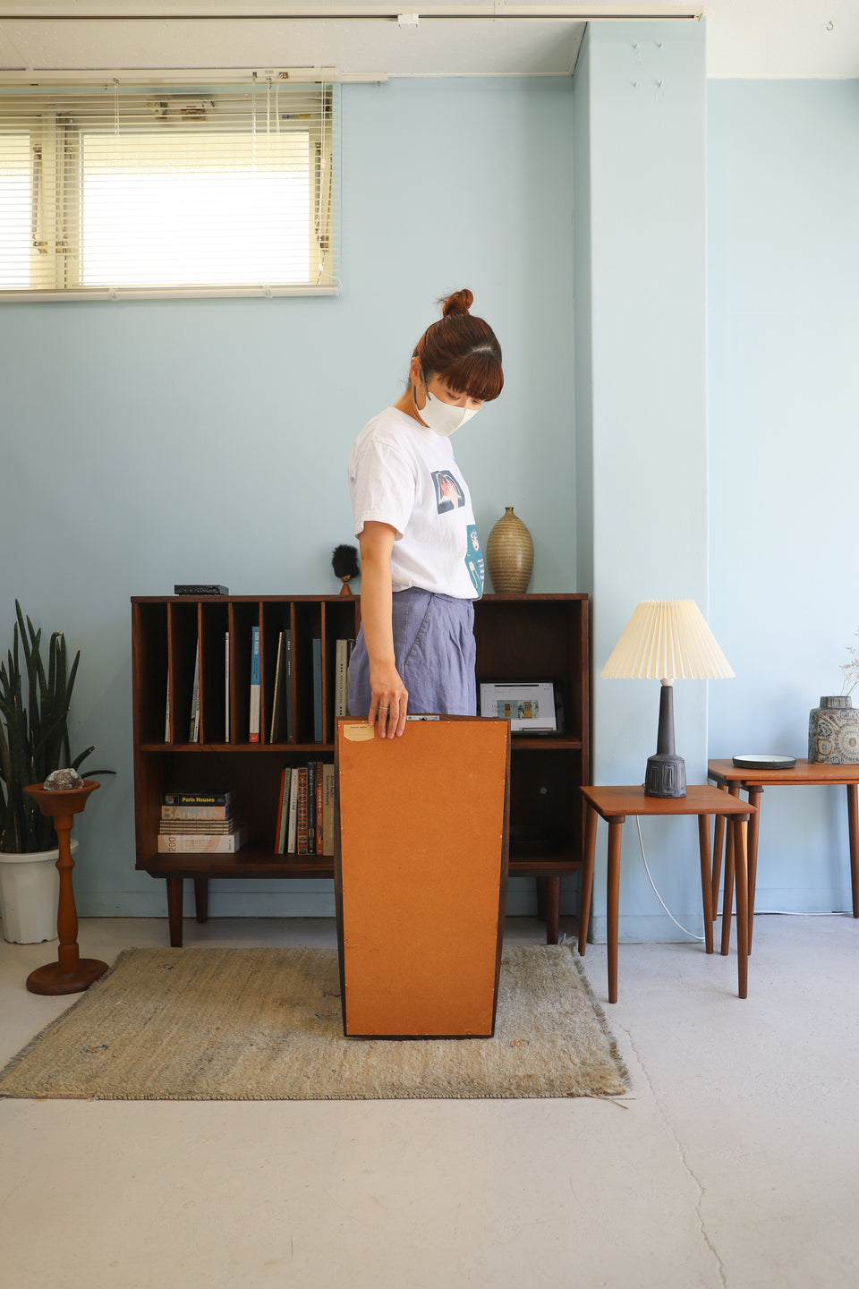 Jansen Spejle Rosewood Frame Wall Mirror Danish Vintage/デンマークヴィンテージ ウォールミラー 鏡 ローズウッド材 北欧インテリア