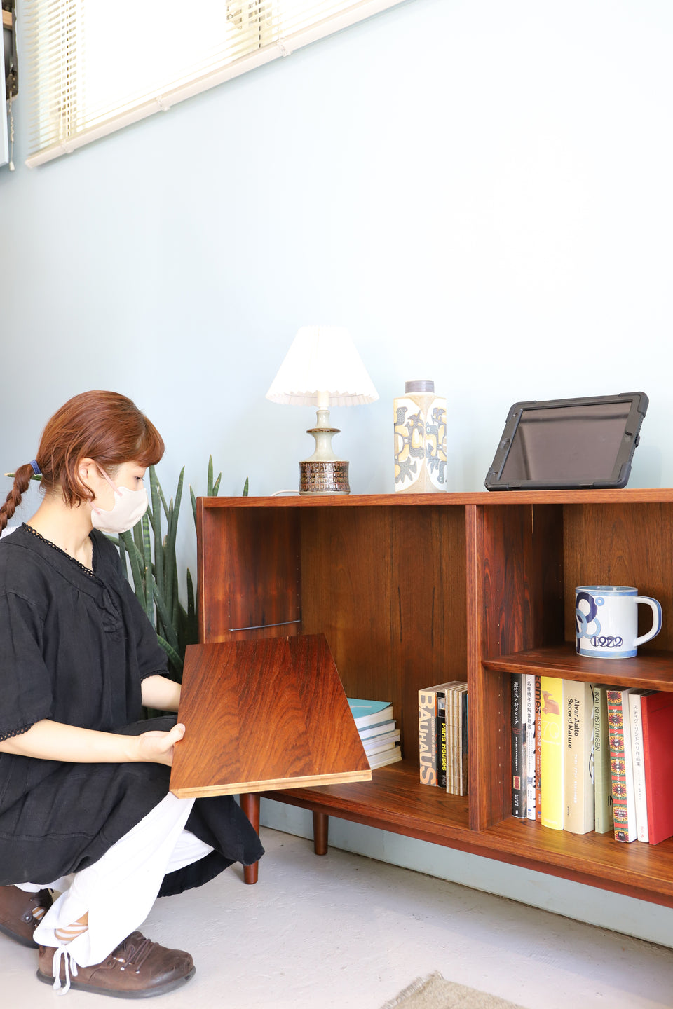 Hundevad&Co. Low Bookcase Rosewood Danish Vintage/デンマークヴィンテージ ブックケース 本棚 ローズウッド 収納 北欧家具