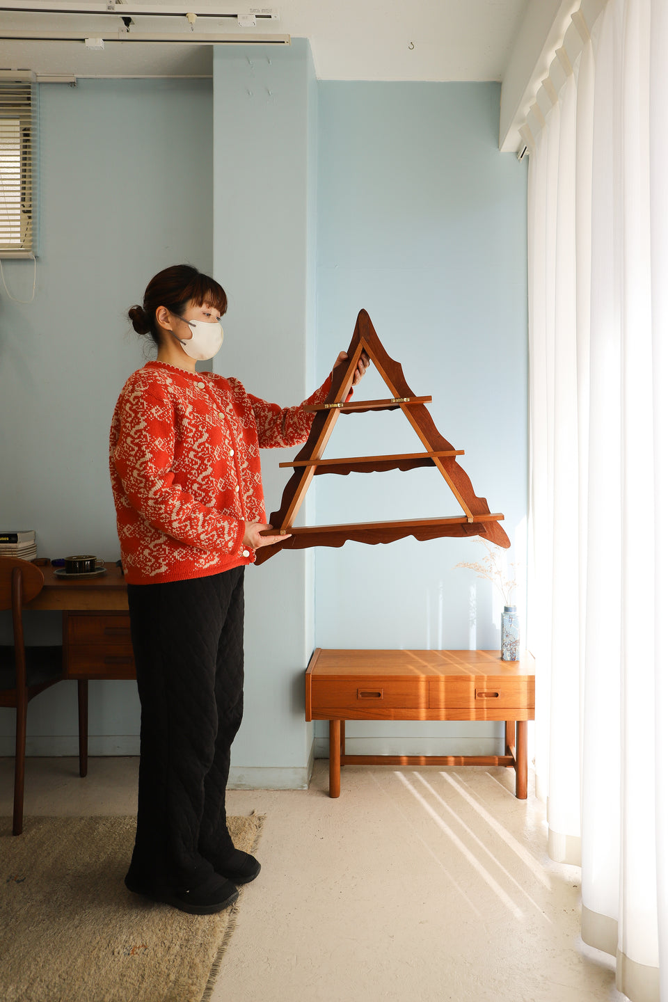 Danish Vintage Triangle Shelf Amagerhylde/デンマークヴィンテージ ウォールシェルフ アマーシェルフ 北欧インテリア