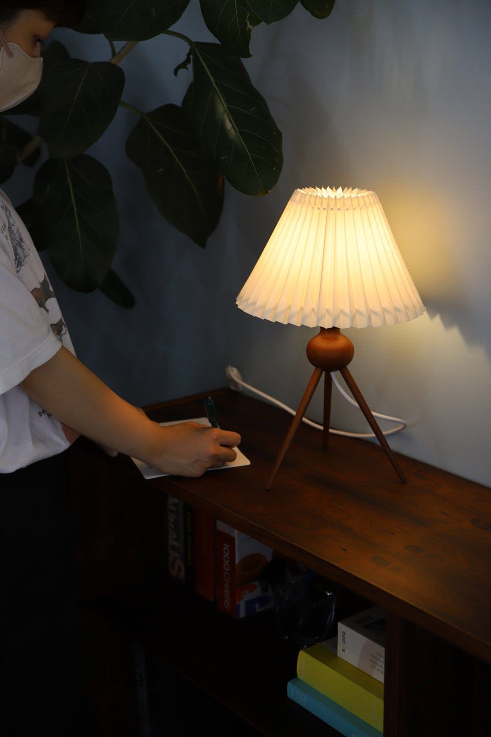 Teakwood Tripod Table Lamp Danish Vintage/デンマークヴィンテージ テーブルランプ チーク材 間接照明 北欧インテリア