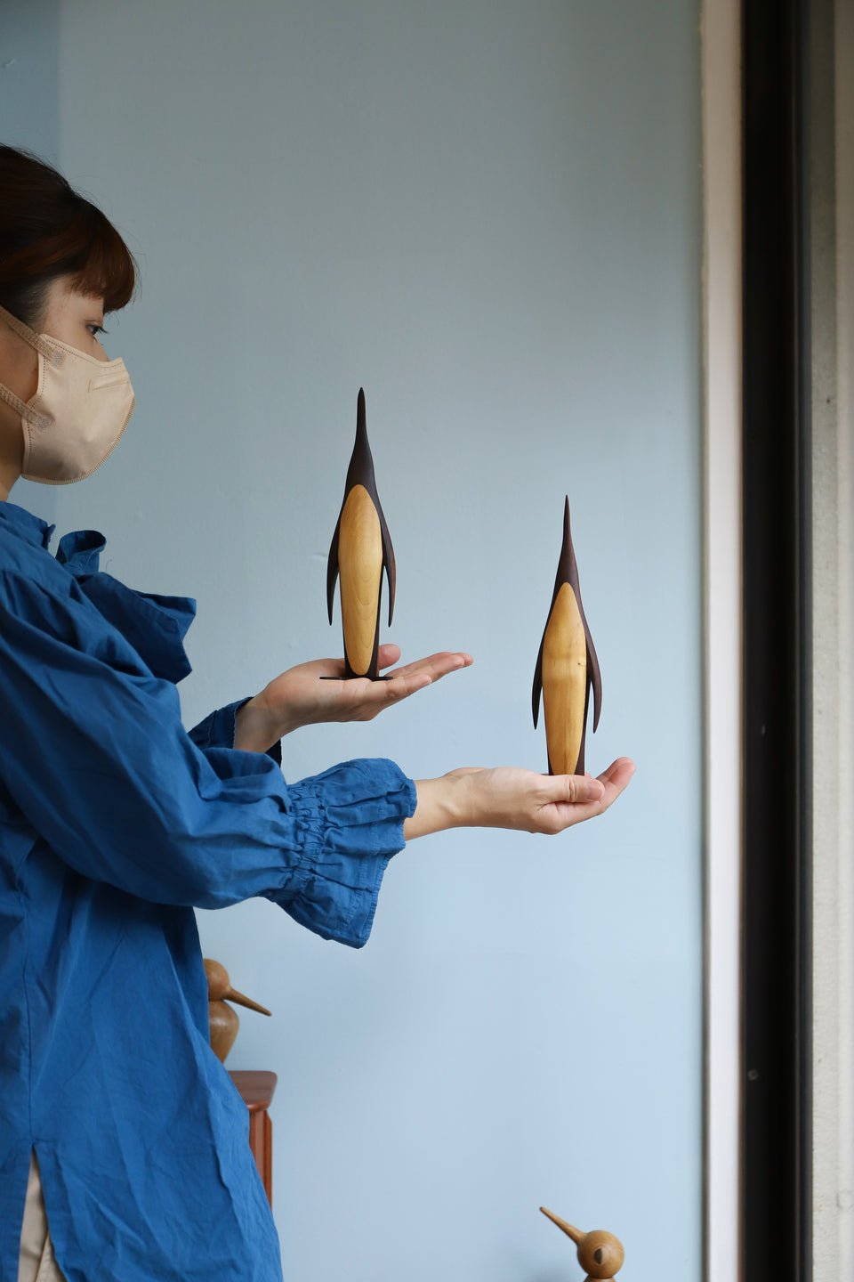 Wooden Penguin Figure Danish Vintage/デンマークヴィンテージ ペンギン 木製オブジェ 置物 北欧雑貨