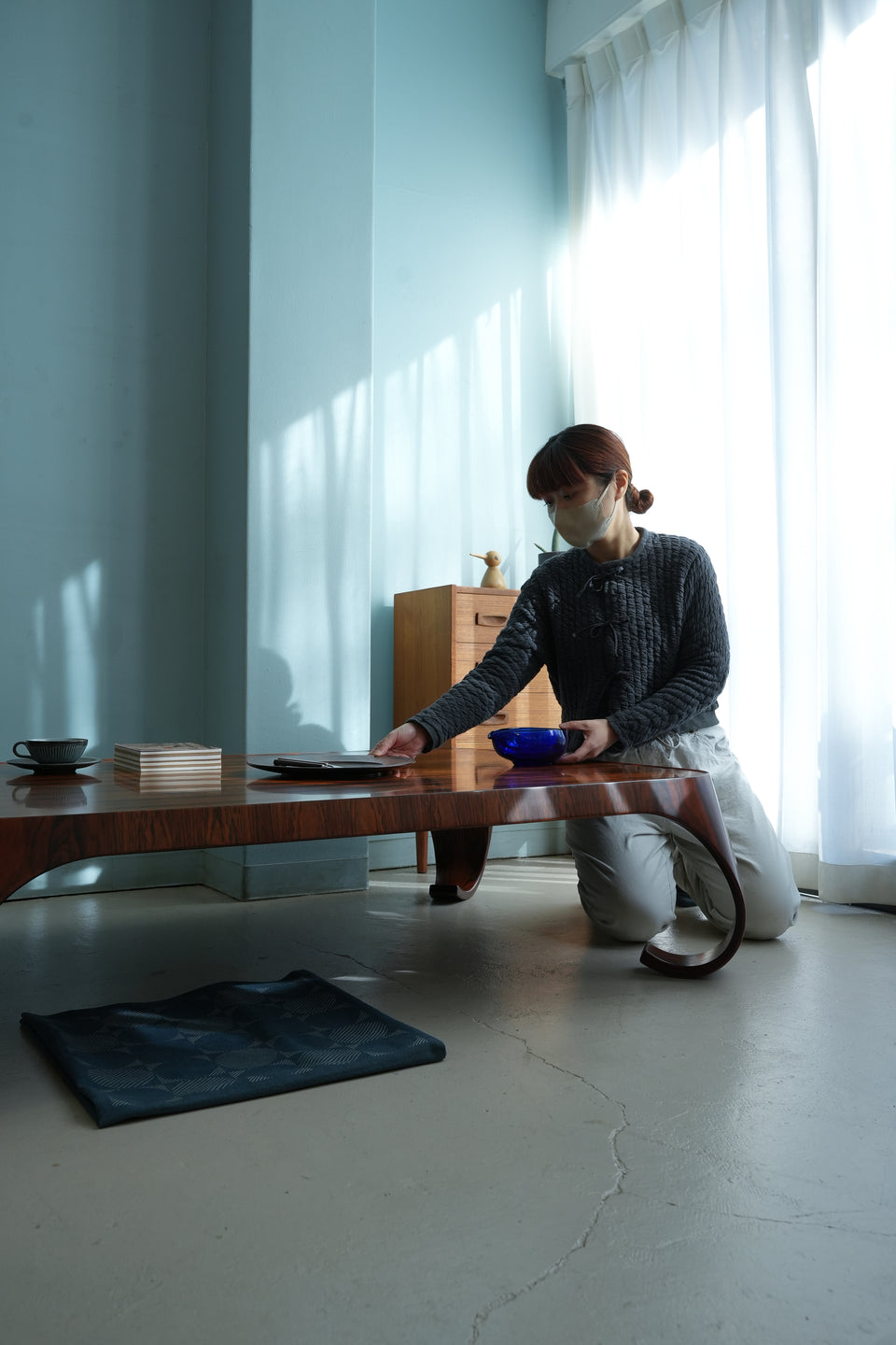 Japanese Modern Tendo Low Table Rosewood/天童木工 座卓 剣持勇 ローズウッド ジャパニーズモダン