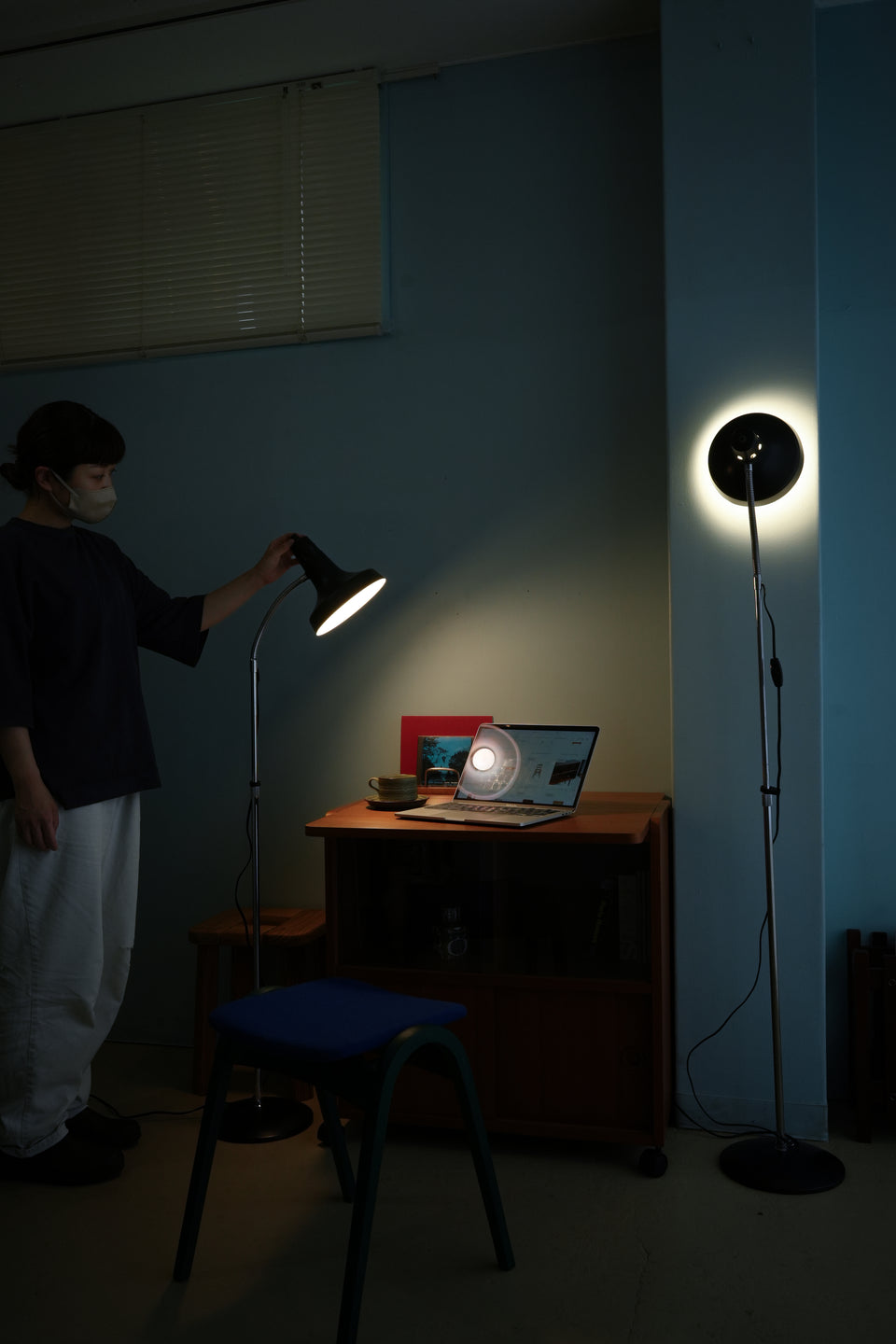 Japanese Vintage Adjustable Floor Stand Light/ジャパンヴィンテージ フロアスタンドライト