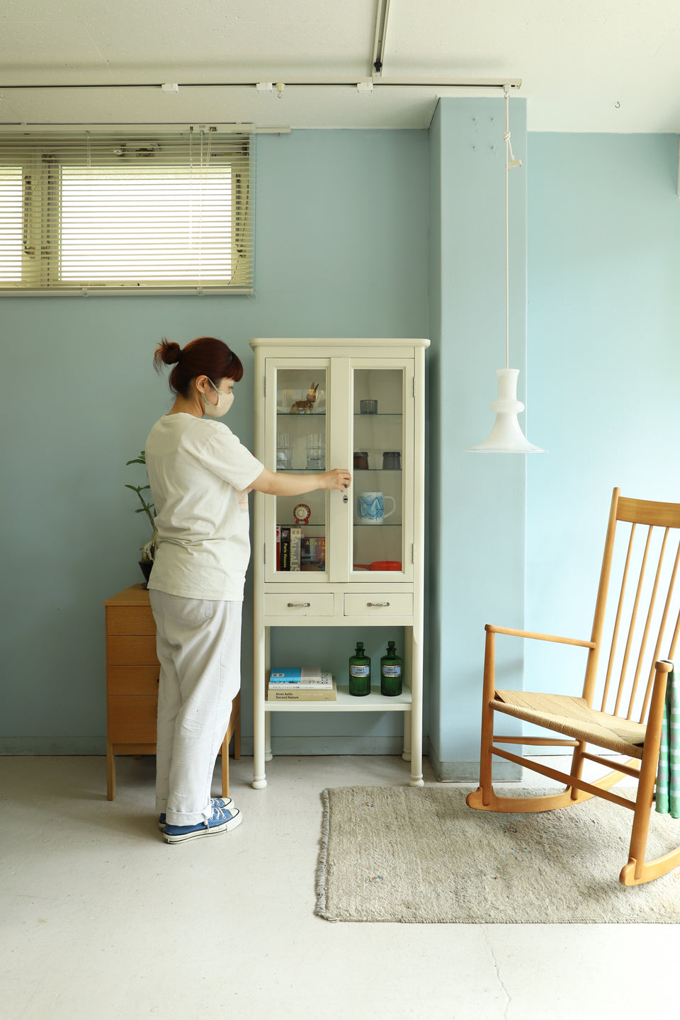 Japanese Vintage Doctor Cabinet/ジャパンヴィンテージ ケビント ガラスキャビネット