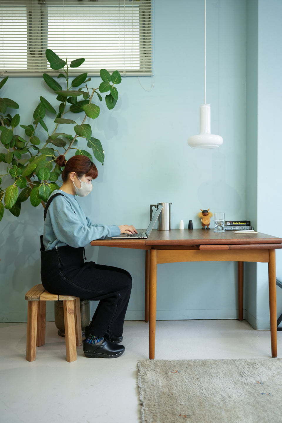 Japanese Vintage Square Extension Dining Table/ジャパンヴィンテージ エクステンション ダイニングテーブル