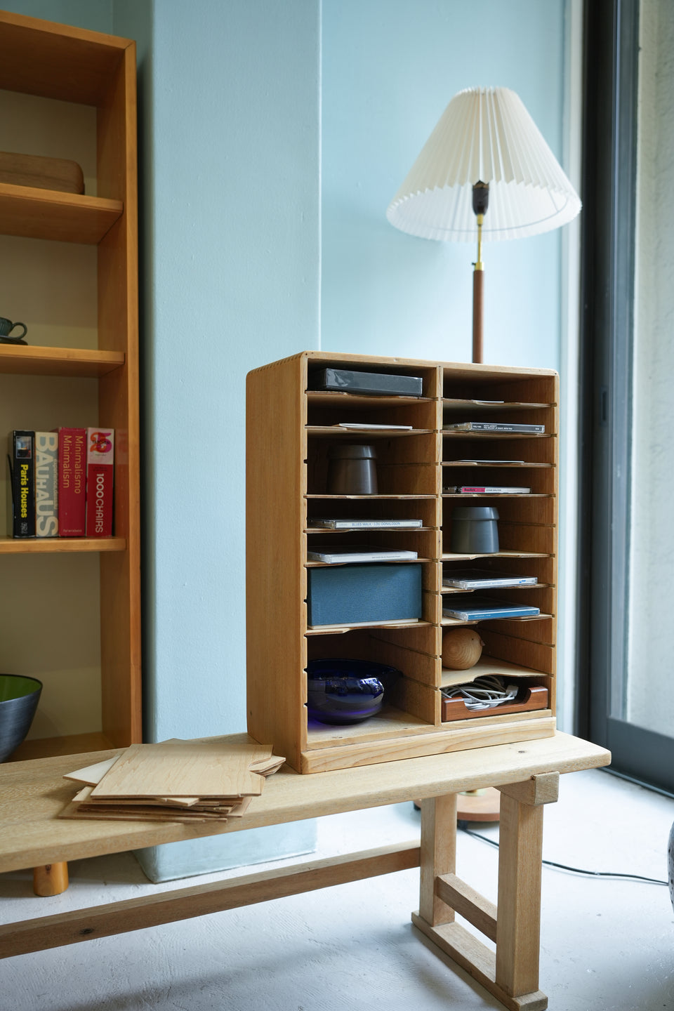 Japanese Vintage Wooden Furniture/ジャパンヴィンテージ 木の家具 長机 カルテケース 古道具 シャビーシック