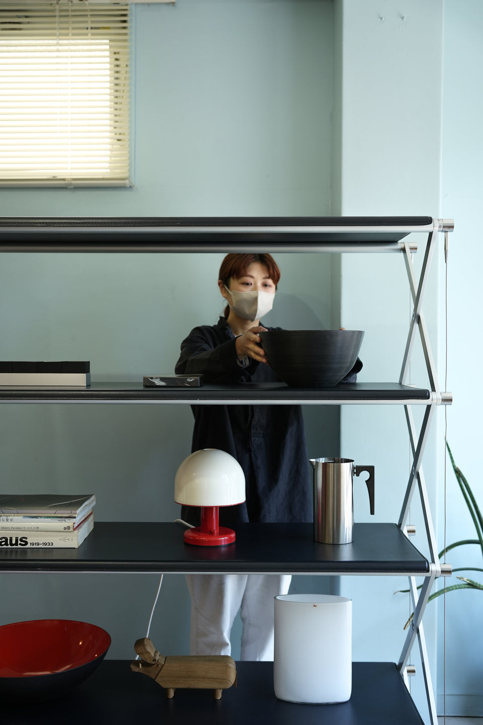 Saporiti Italia Cross-Frame Open Shelf/サポリティイタリア オープンシェルフ イタリアンモダン