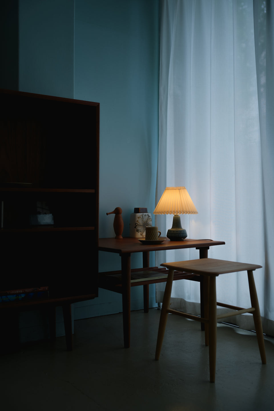 Soholm Table Lamp Model 1217 Blue/デンマークヴィンテージ スーホルム テーブルランプ