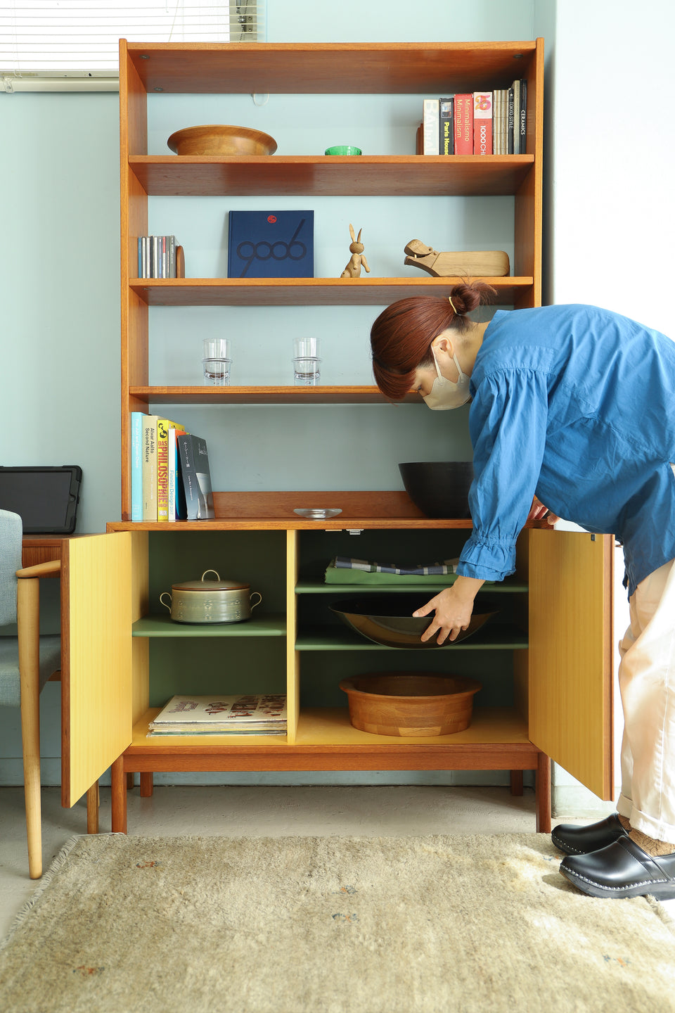 Swedish Vintage Bookcase Open Shelf Cabinet/スウェーデンヴィンテージ ブックケース オープンシェルフ キャビネット 北欧家具