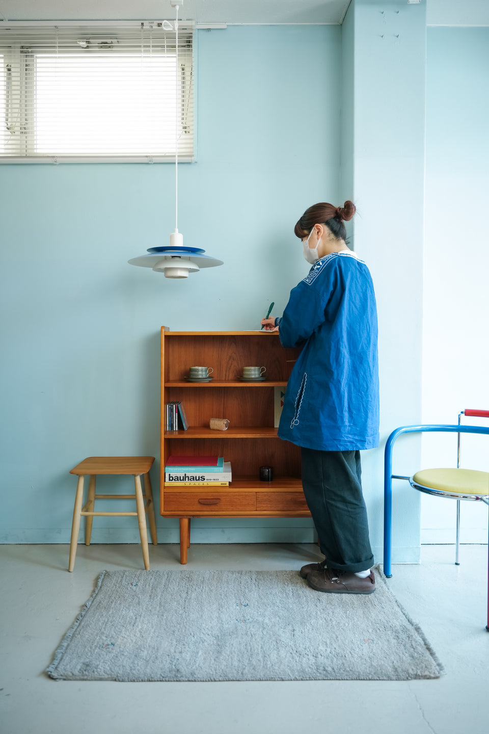 Swedish Vintage AB Möbelfabriken Örnen Bookcase with Drawer/スウェーデンヴィンテージ ブックケース 引き出し付