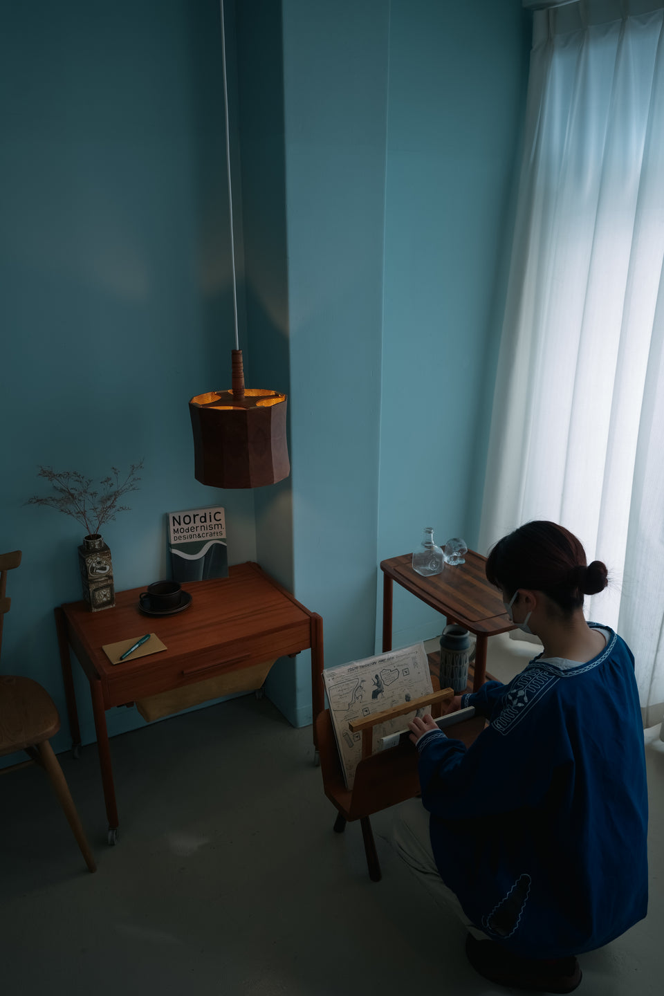 Swedish Vintage Pinewood Pendant Light/スウェーデンヴィンテージ ペンダントライト パイン材 照明 北欧インテリア