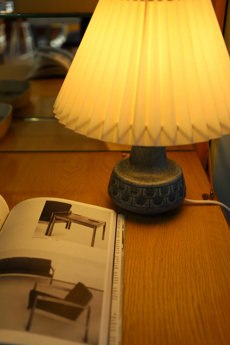Table Lamp Søholm blue Danish Vintage/テーブルランプ スーホルム ブルー デンマークヴィンテージ 照明 北欧インテリア