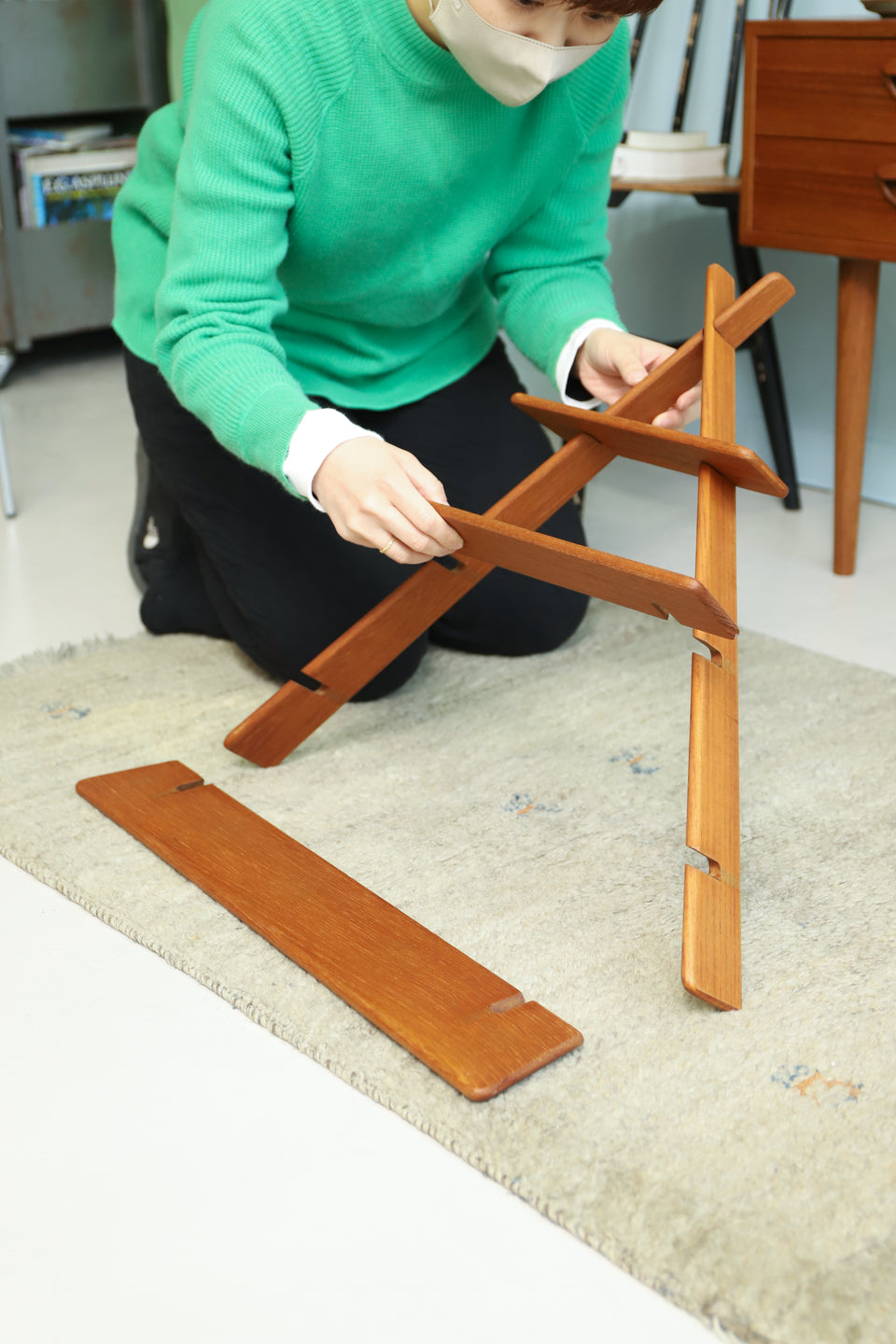 Teakwood Triangle Shelf Amagerhylde Danish Vintage/デンマークヴィンテージ ウォールシェルフ アマーシェルフ 北欧インテリア