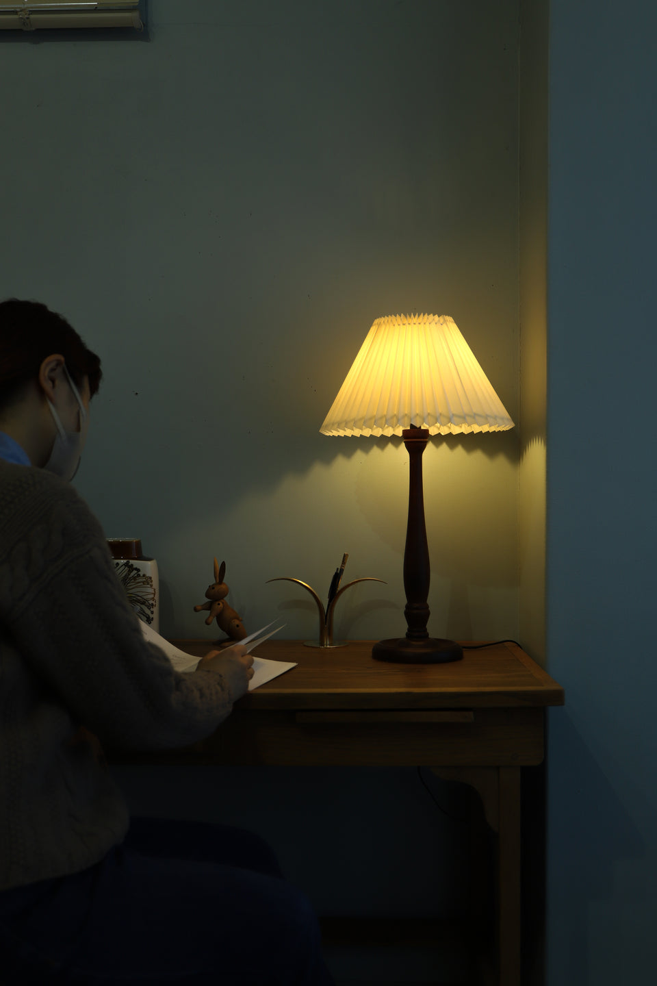 Wooden Table Lamp Laura Ashley/木製テーブルランプ 間接照明 ローラアシュレイ