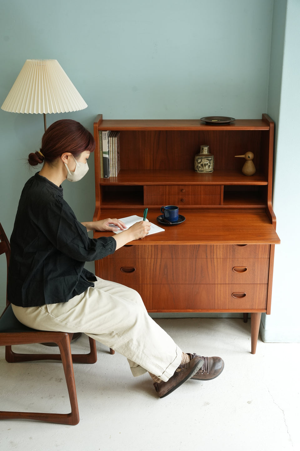 Writing Bureau Teakwood Danish Vintage/デンマークヴィンテージ ライティングビューロー チーク材 北欧家具