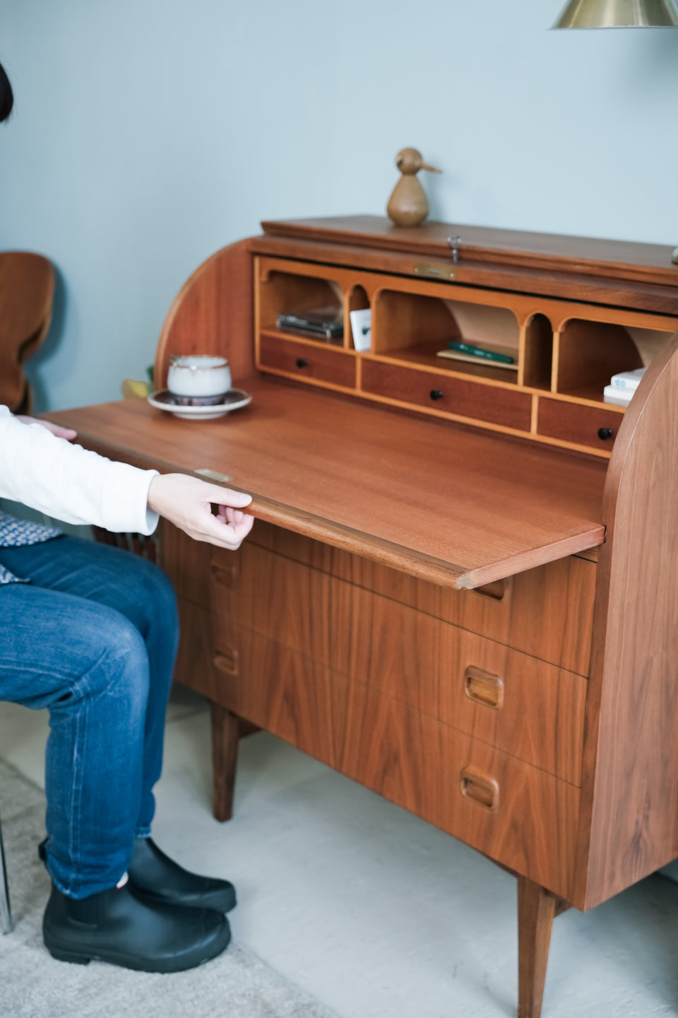Roll Top Writing Bureau Swedish Vintage/スウェーデンヴィンテージ ロールトップ ライティングビューロー