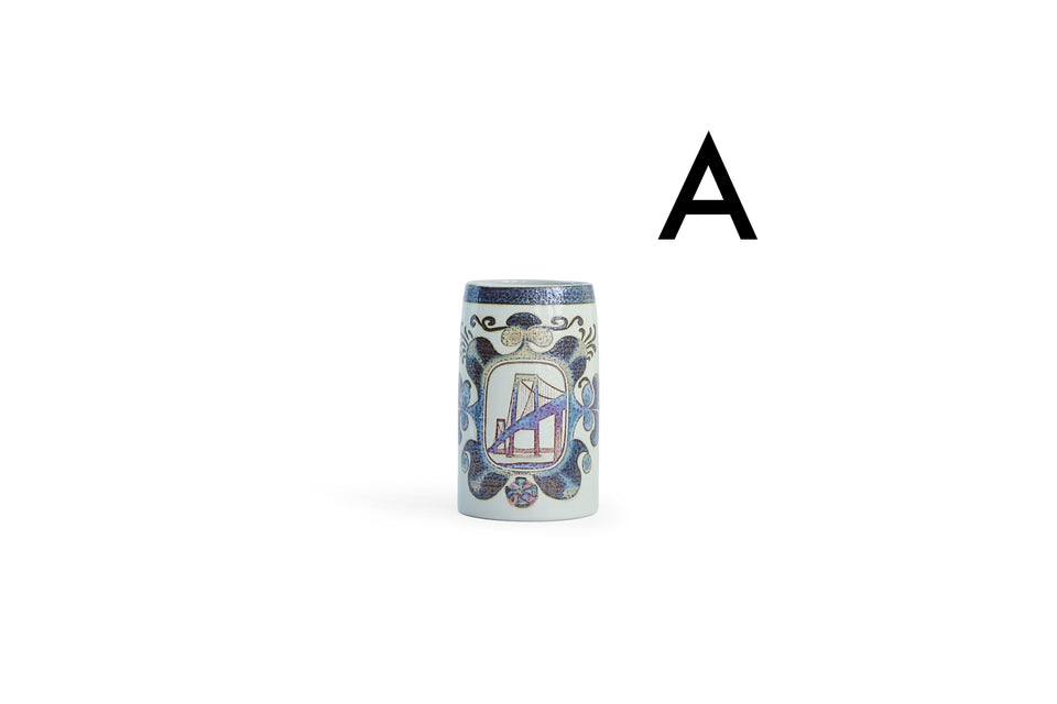 Vintage Royal Copenhagen Aluminia Beer Mug Square Plate/ロイヤルコペンハーゲン アルミニア ビアマグ プレート 北欧インテリア