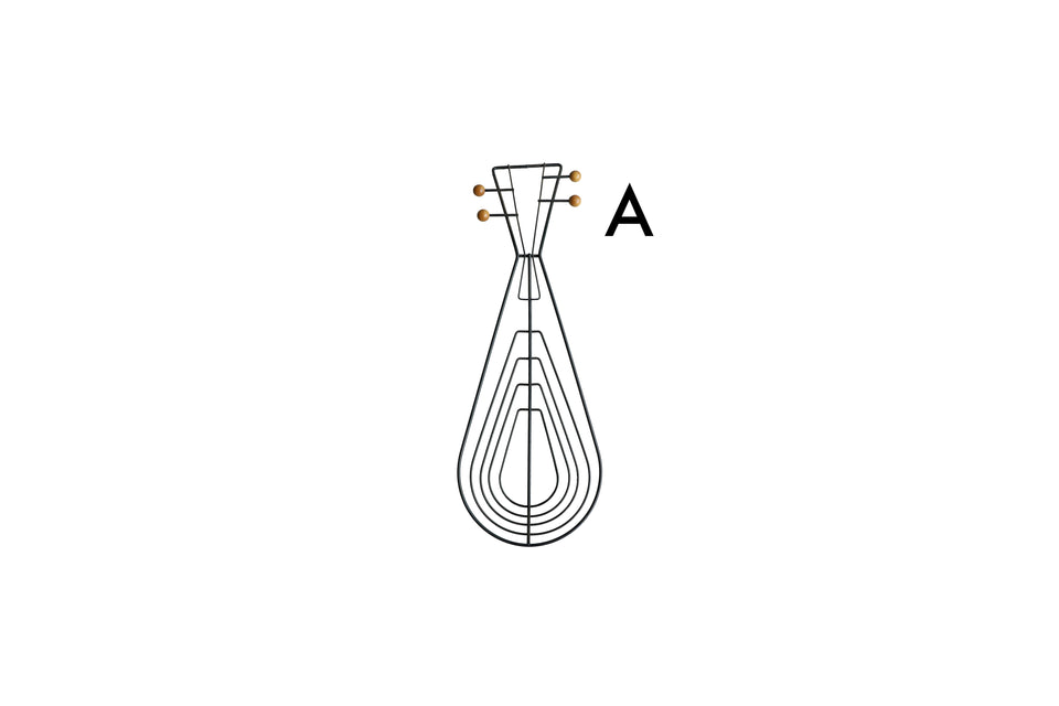 US Vintage Musical Instrument Wire Wall Deco Basket/アメリカヴィンテージ ワイヤーウォールデコ バスケット ミッドセンチュリー