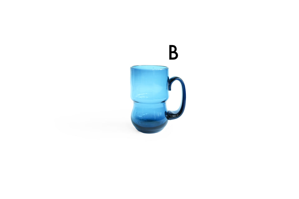 Bertil Vallien Blue Glass Mug Åfors/バーティル・ヴァリーン マグ 北欧ガラス スウェーデンヴィンテージ