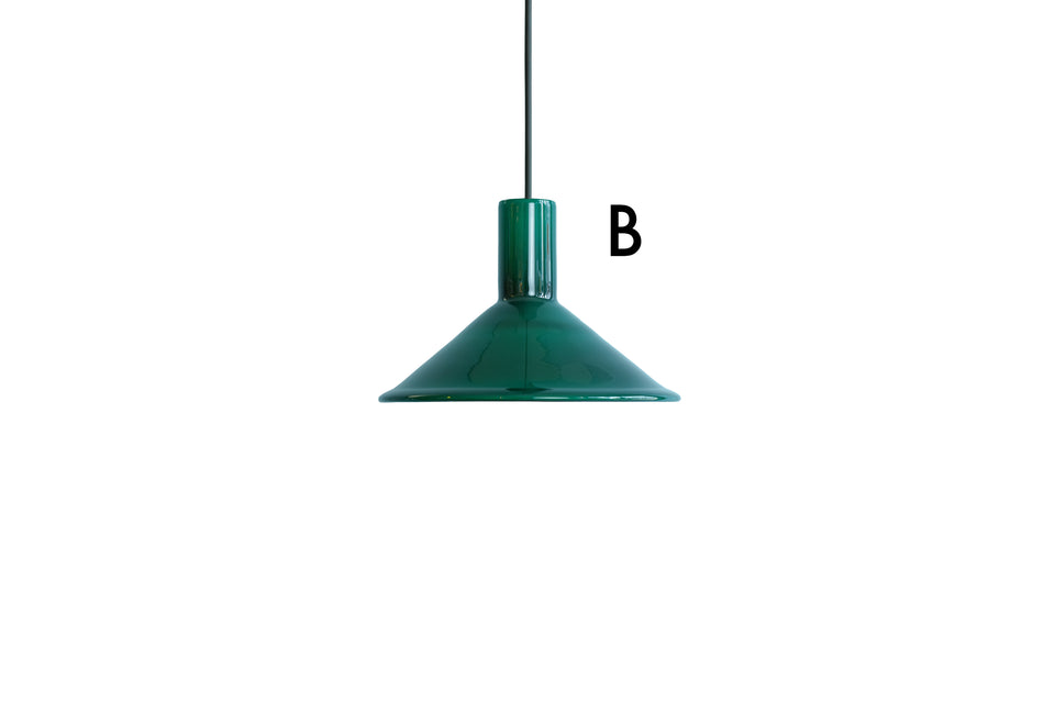 Vintage Holmegaard Pendant Light P&T Green large Michael Bang/ホルムガード ペンダントライト マイケル・バング 照明 デンマークヴィンテージ