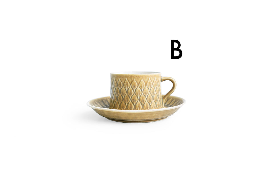 Coffee Cup and Saucer Plate Jens H.Quistgaard Relief/カップ&ソーサー イェンス・クイストゴー レリーフ 北欧ヴィンテージ食器